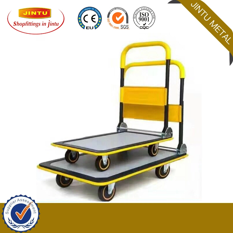 300kg Four Wheels Moving Push Platform Hand Truck Handling Trolley