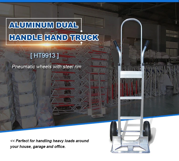 Trolley Hand Warehouse Heavy Duty Industrial Steel Cart Trolley for 2 Wheel Hand Platform Truck