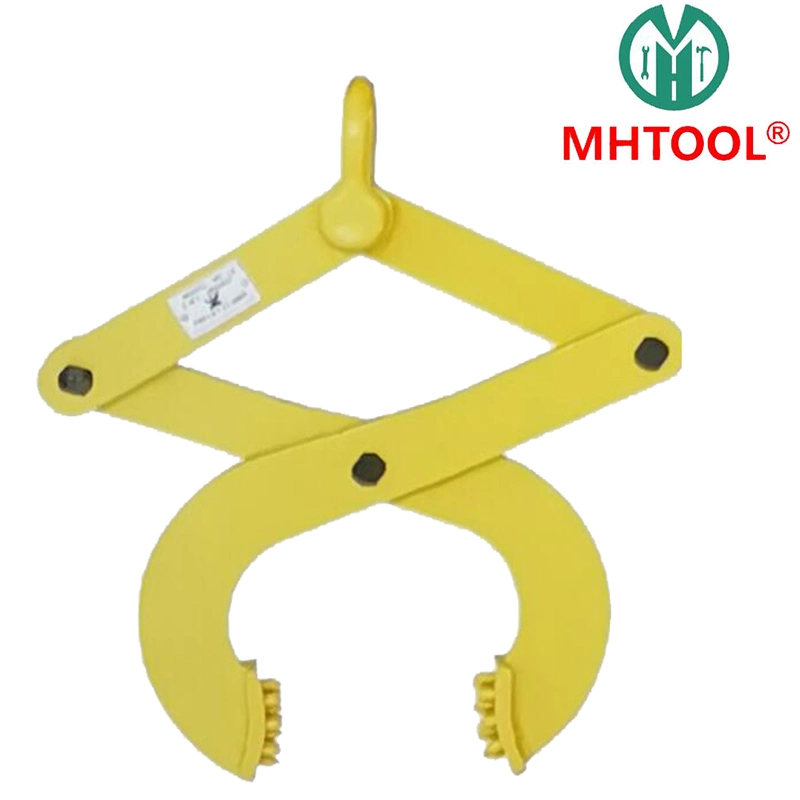 Pallet Puller Clamp, Round Steel Clamp Rail Clamp with Variable Jaw Width Grabs Pallet