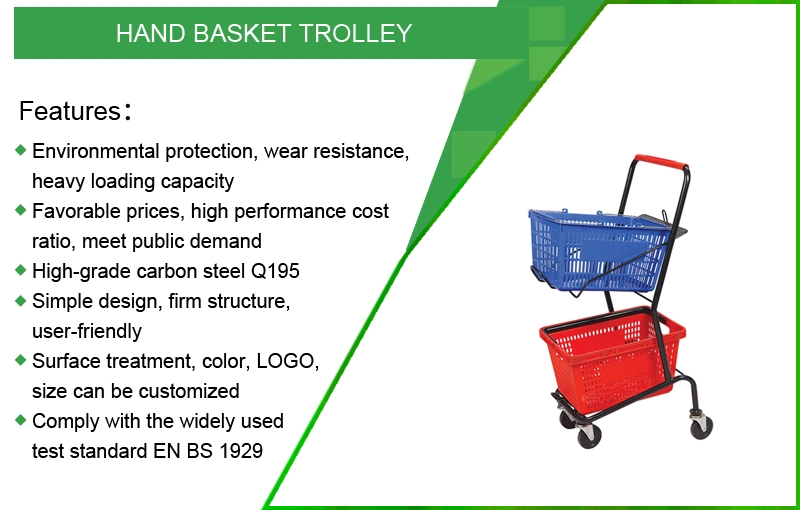 Five Wheels Heavy Duty Warehouse Hand Flatbed Trolley