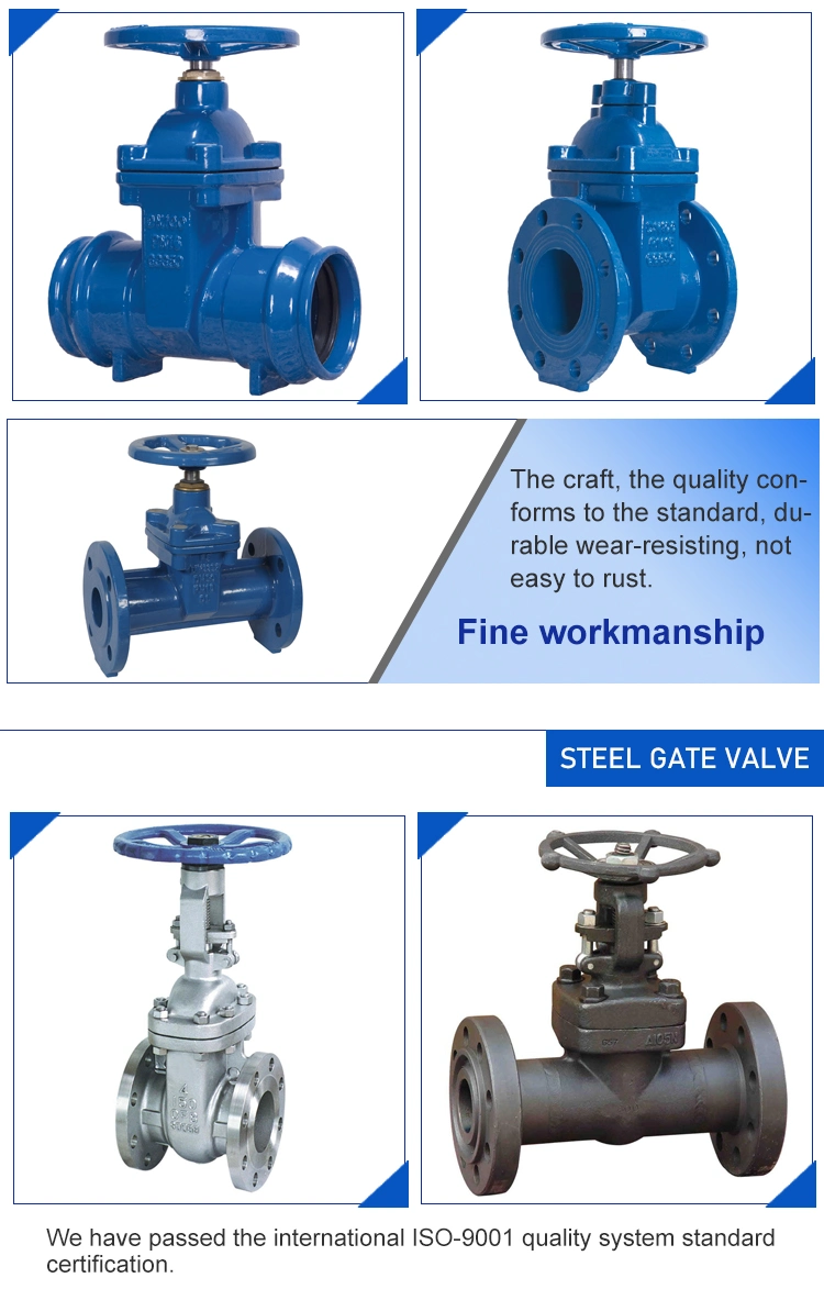 Cast Iron Hand Wheel DIN 3352 Gg25 F4 F5 Flanged End Metal-Seal Non-Rising Stem Gate Valve