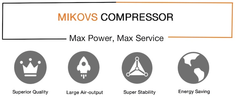 Germany Technology Air Cooling Direct Driven Screw Compressor 37kw 8/10/13 Bar Hot Selling