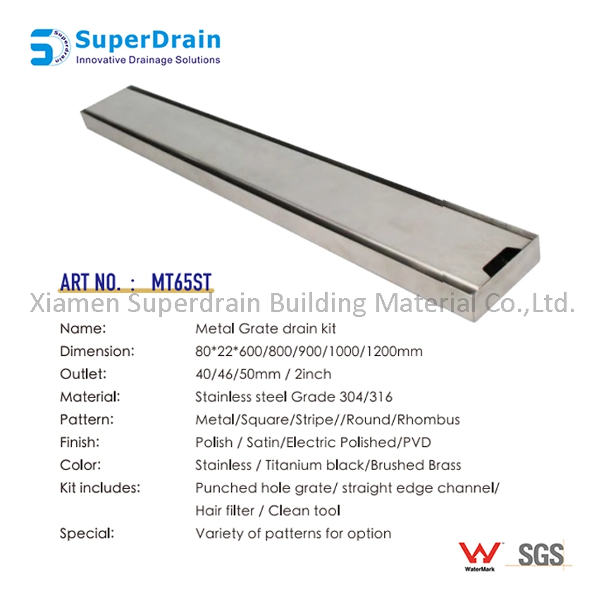 High Quality Stainless Steel Linear Metal Grate Drain