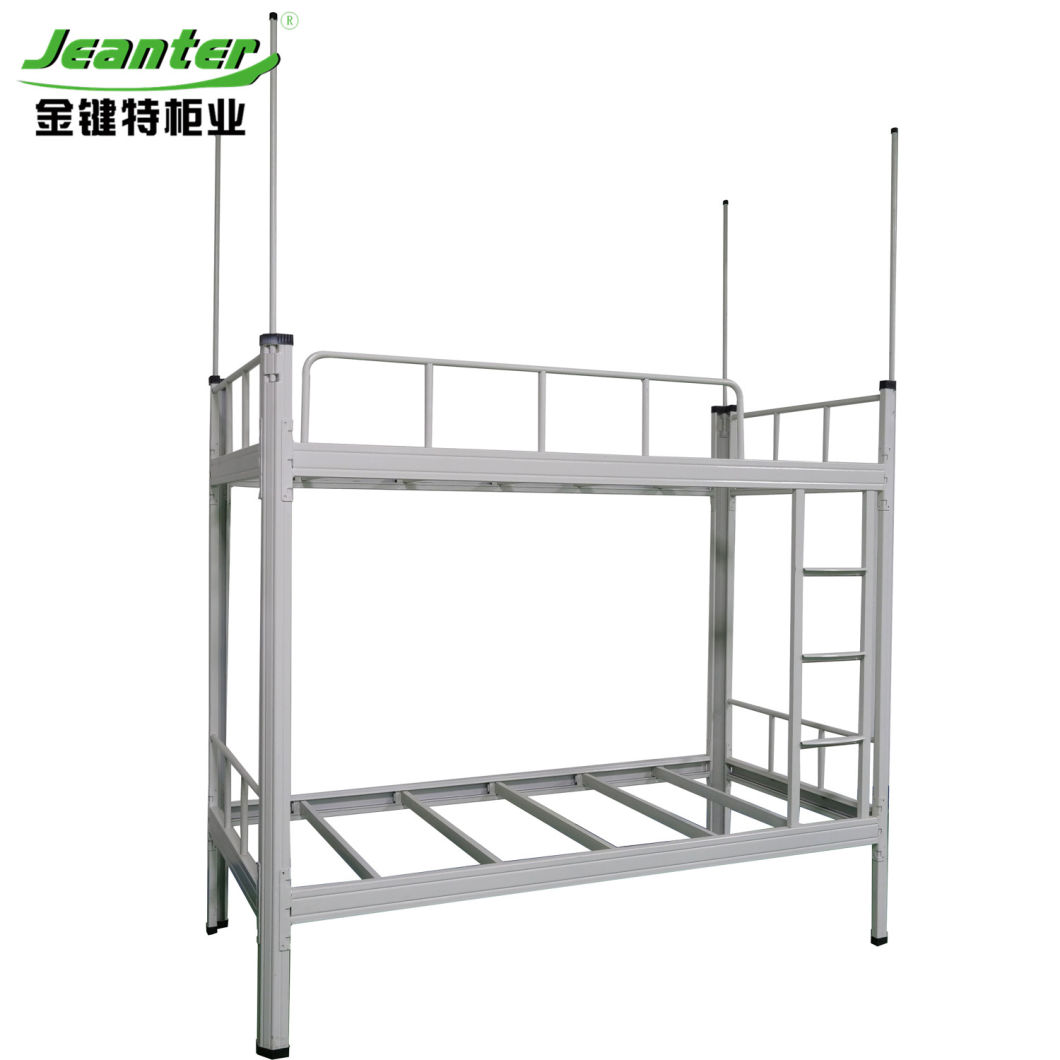 Single Bed Metal Platform Base Heavy Duty Steel Slat Support Easy Assembly Steel Bed Apartment Bed