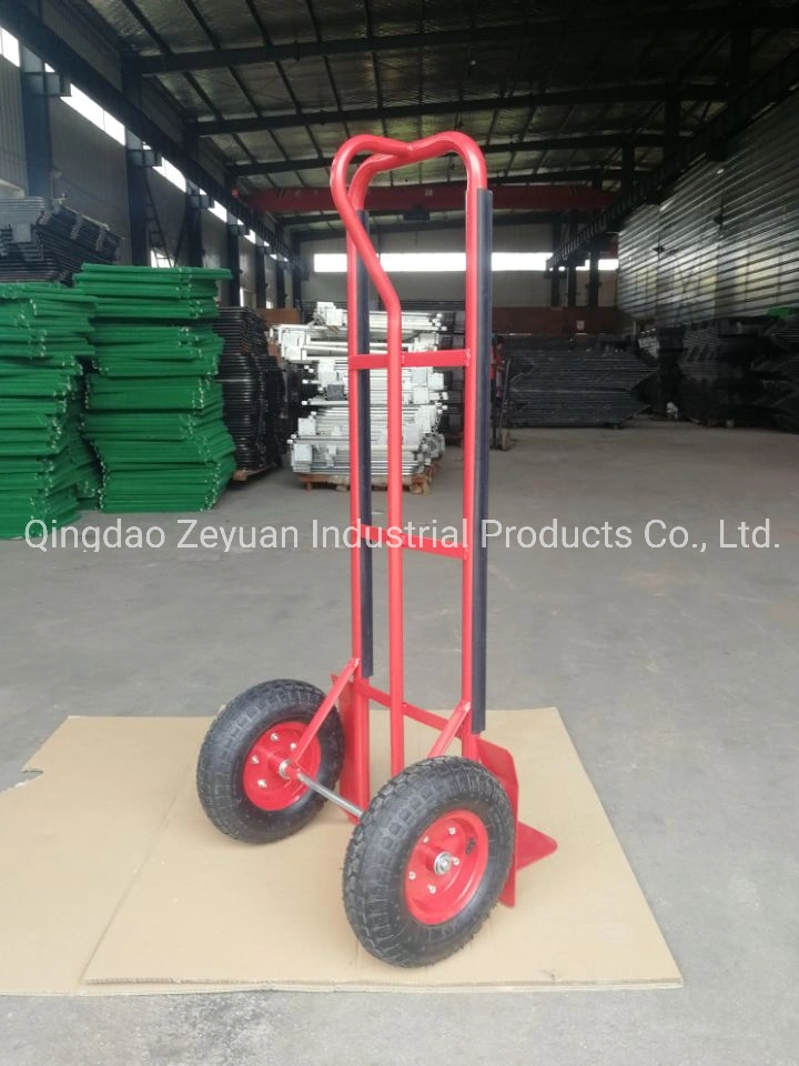 China Fcatory Agricultural Tool Two Wheels Platform Metal Hand Sack Trolley