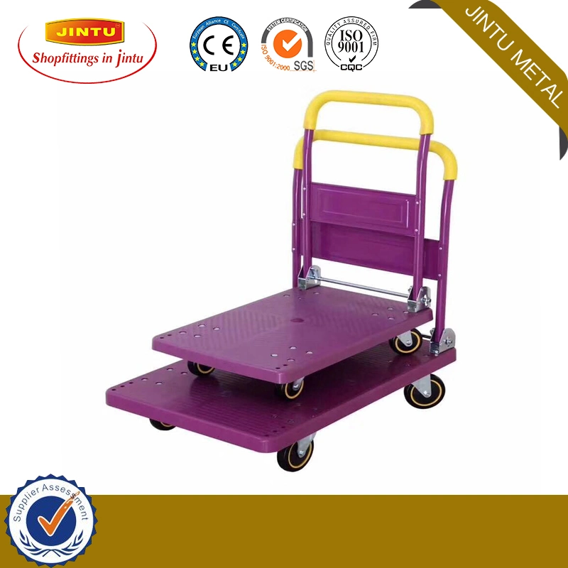 300kg Four Wheels Moving Push Platform Hand Truck Handling Trolley