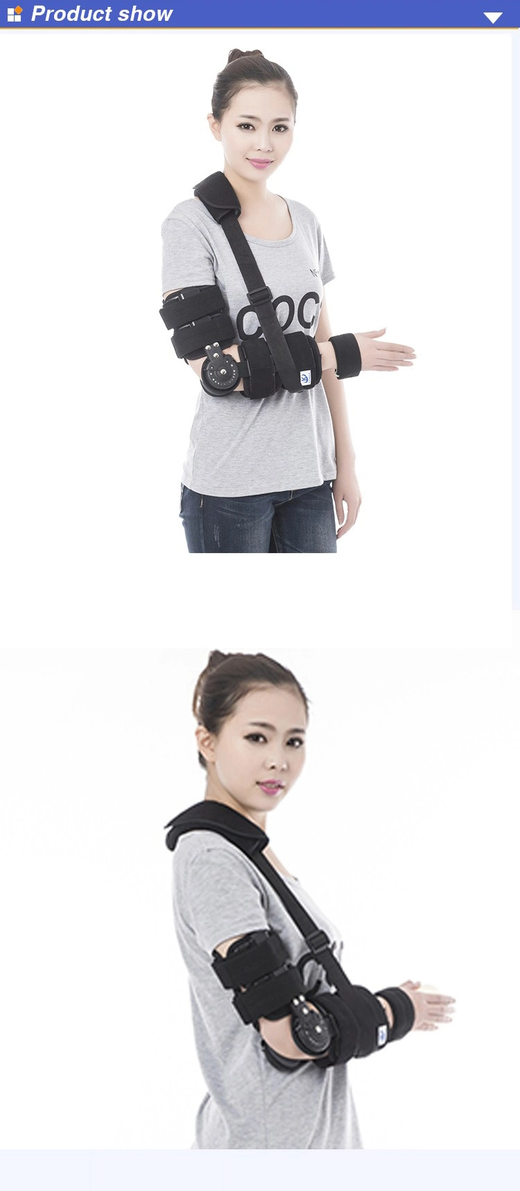 New Product Angle Adjustable Elbow Orthosis Elbow Brace for Elbow Joint Stabilization