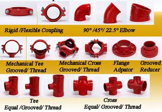 Ductile Iron Grooved Branch Outlet Mechanical Tee UL/FM