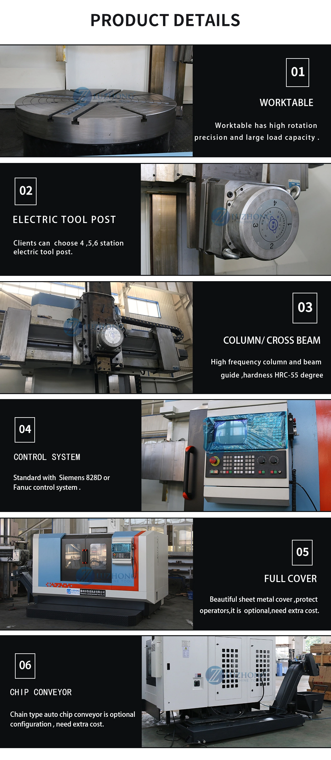 Vertical lathe Engine lathe CK5125D Conventional lathe Precision lathe