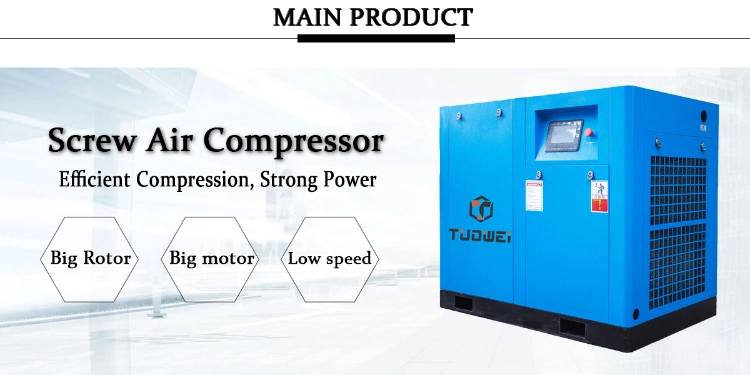 Tuowei Screw Compressors 45 Kw 8 Bar Air Cooling Direct Driven Pm Motor Screw Air Compressor