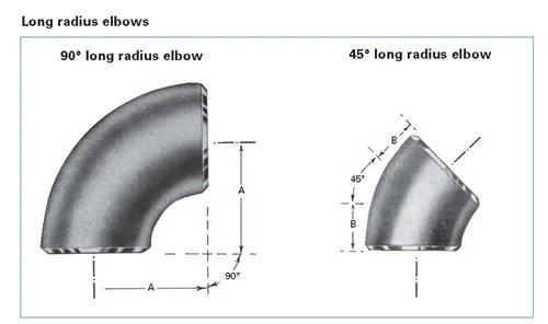 Pipe Fitting, Elbow, Stainless Steel Big Size 90 Degree Elbow, Long Radius Elbow / Short Radius Elbow