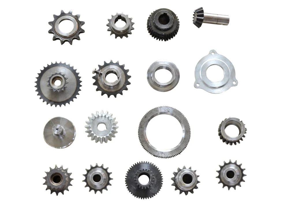 Long Rui OEM Transmission Straight Teethed Bevel Helical Differential Gear with Keyway