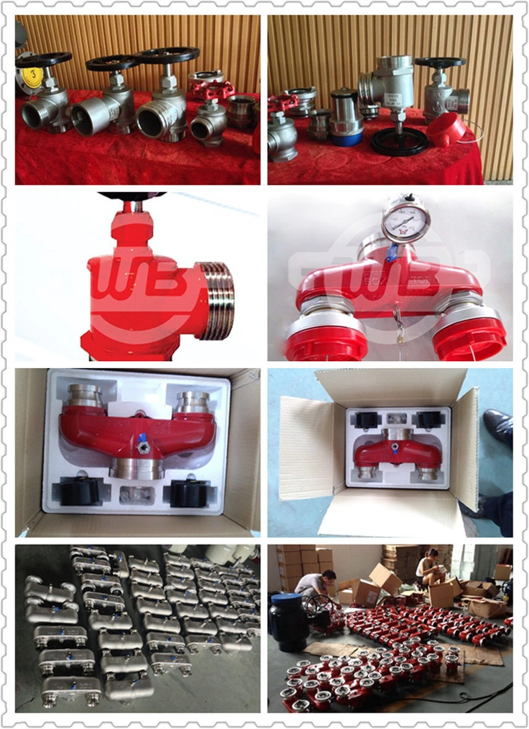 Angle Fire Hose Valve Qrt Thread Fire Hydrant Stainless Steel Material