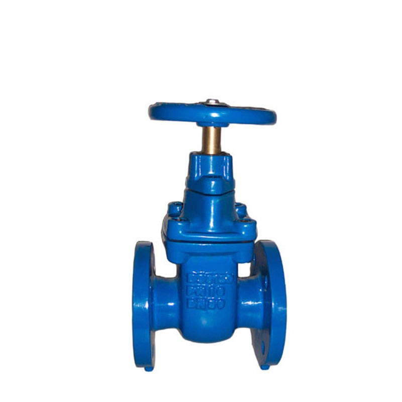 Cast Iron Hand Wheel DIN 3352 Gg25 F4 F5 Flanged End Metal-Seal Non-Rising Stem Gate Valve