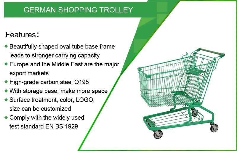 Five Wheels Heavy Duty Warehouse Hand Flatbed Trolley