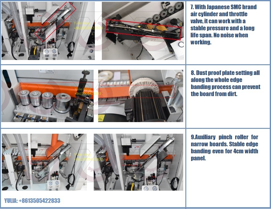 Auto Double Buffing and Flat Scraping Edge Banding Machine