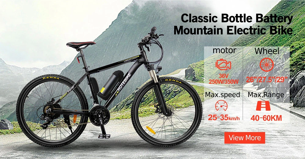1000W Motorized Bicycle 26-Inch Fat Tire 48V Eelectric Motorbike