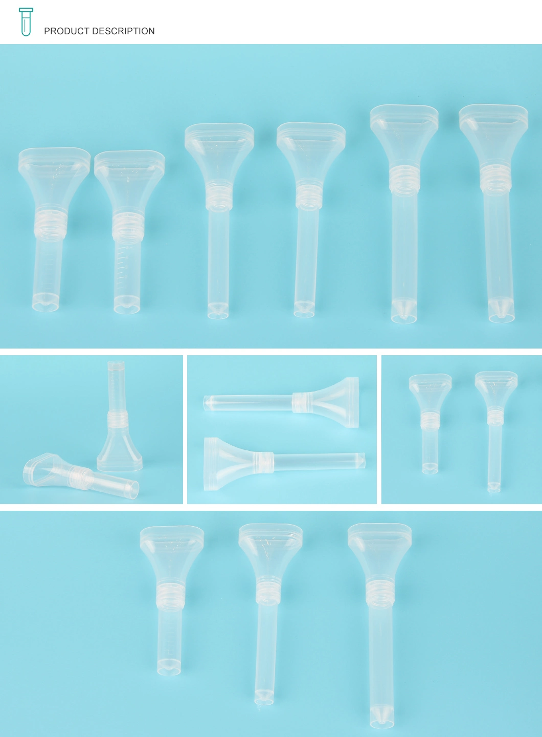 Saliva Sample Collection Kit Without Medium PP Sterile Tube&Funnel