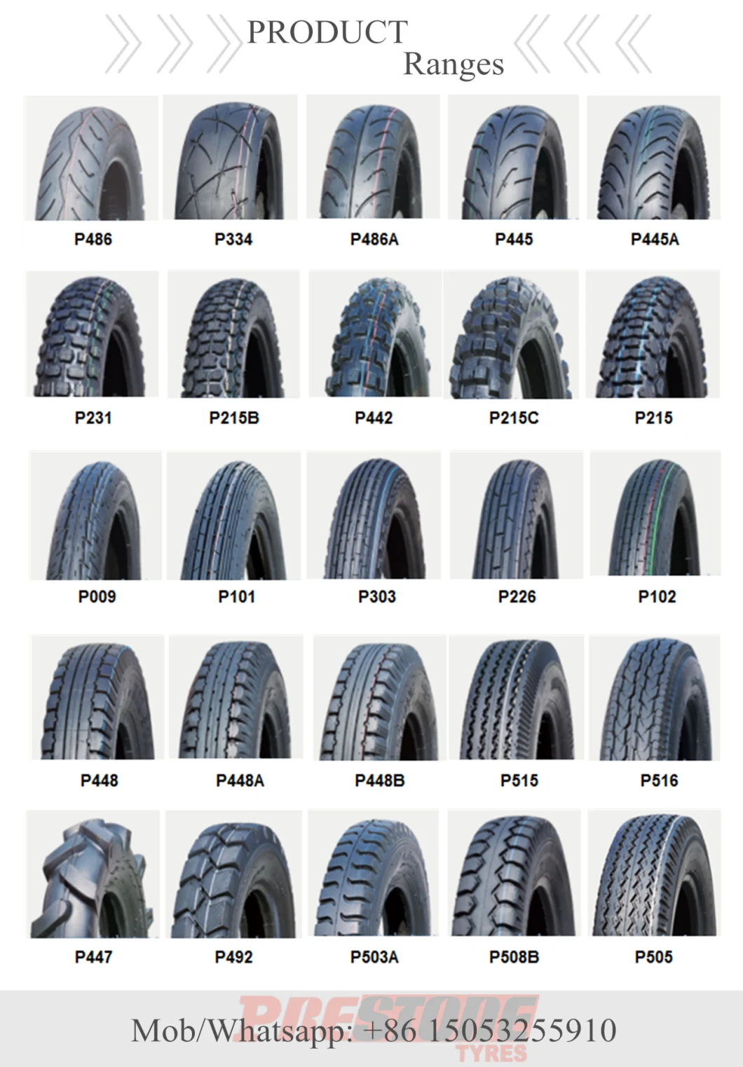 4.00-8 6/8pr Heavy Dutyl Motorcycle Tire Tricycle Three Wheels Bajaj Rubbe Tyre
