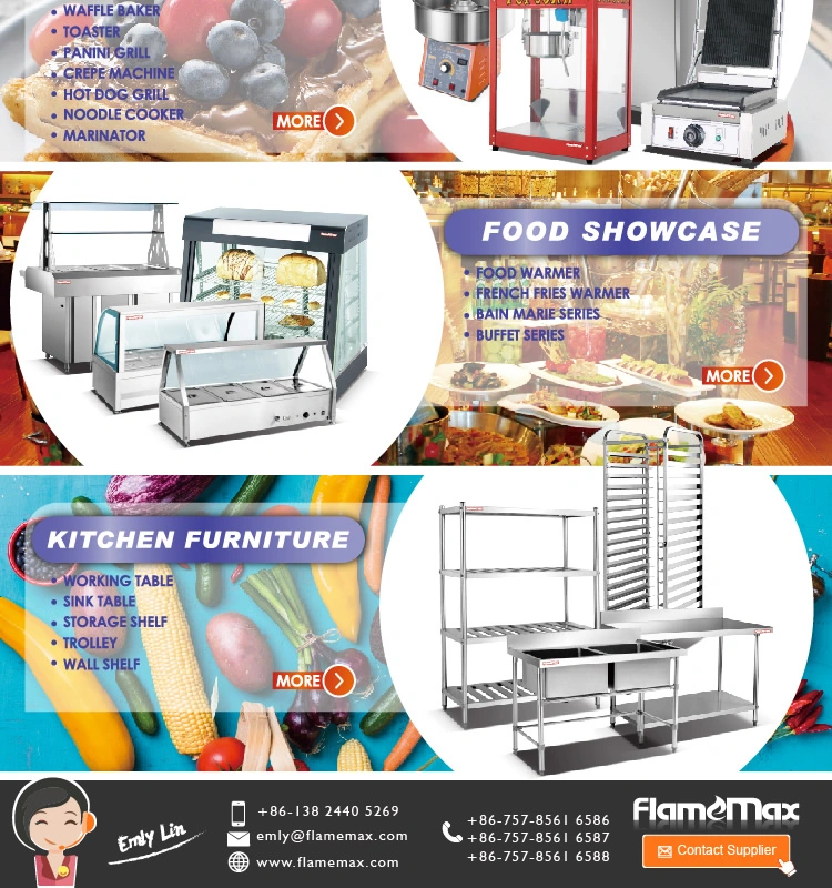 4 Burners Commercial Gas Shawarma Doner Kebab Machine Food Meat Processing Chicken Grill Broiler (HGV-792)