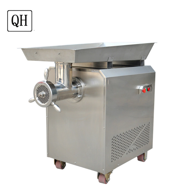 Qh Electric Commercial Meat Slicer Stainless Steel Slicer Wire Cutter Fully Automatic Meat Grinder Sliced Meat Dicing Machine 1000kg/H