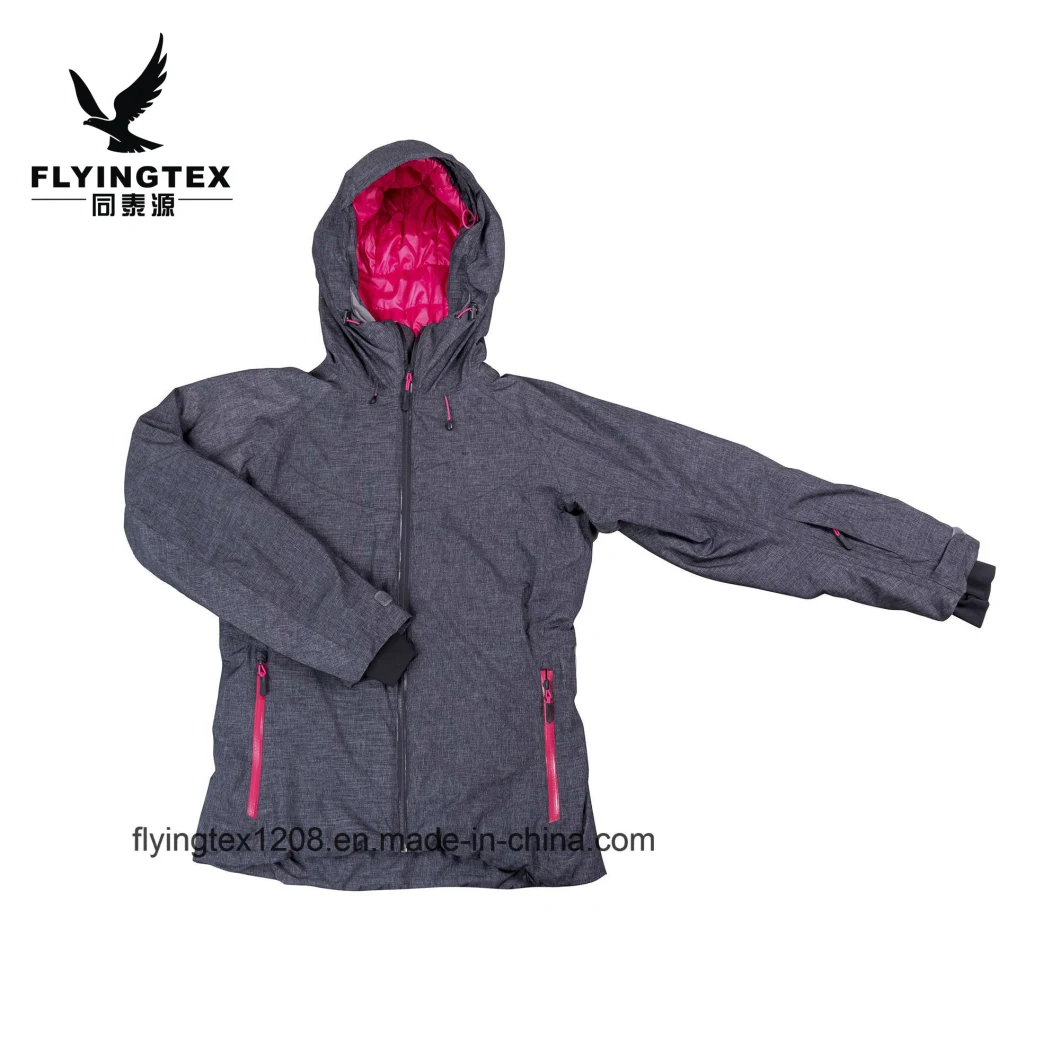 100% Polyester Cation Women's Waterproof Winter Jacket