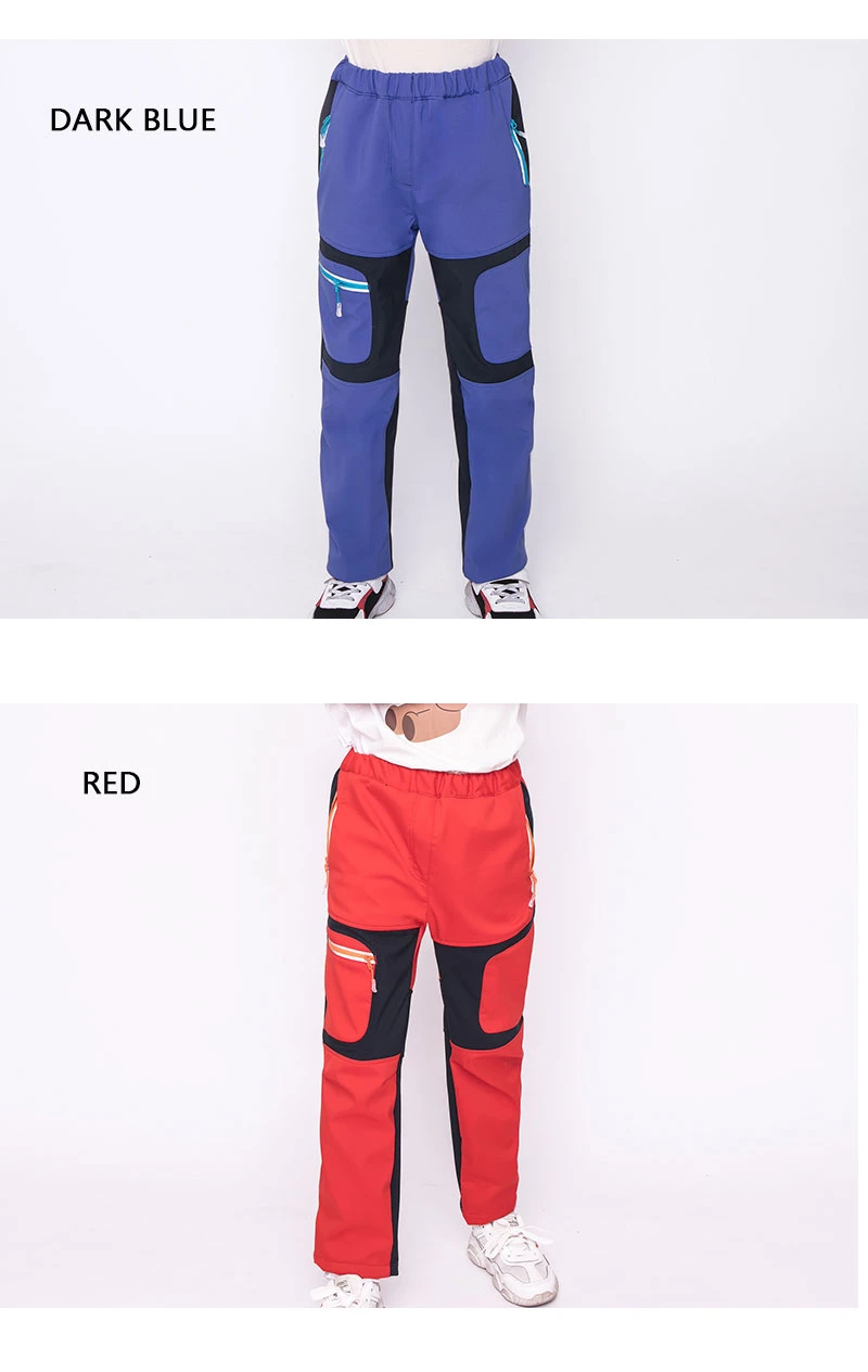 Kids Children Winter Softshell Sports Outdoor Fleece Lined Pants