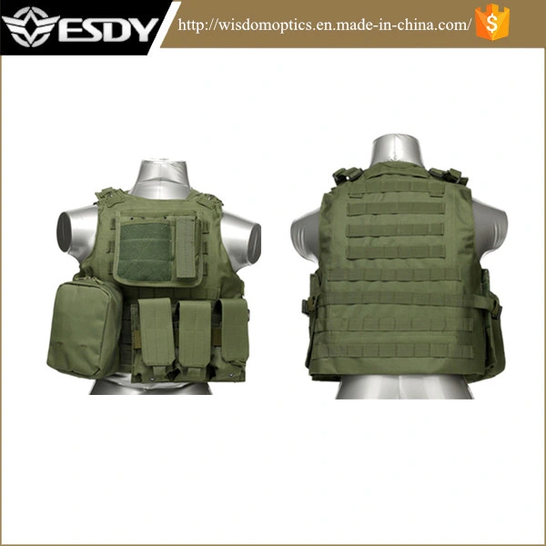 Airsoft Paintball Tactical Gear Army Combat Protective Vest Green