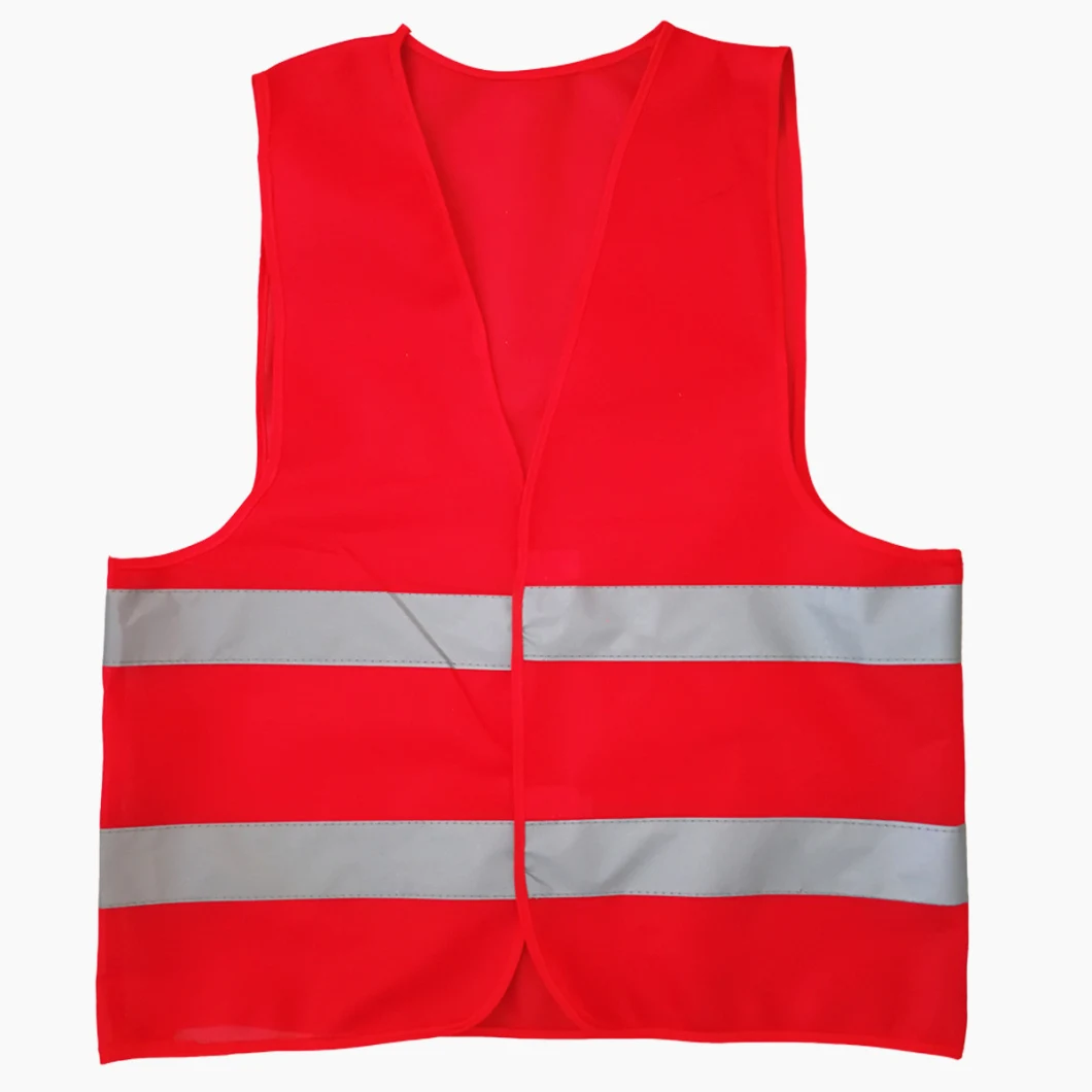 Hi Vis Safety Vest with Zipper Orange Yellow Reflective Vest