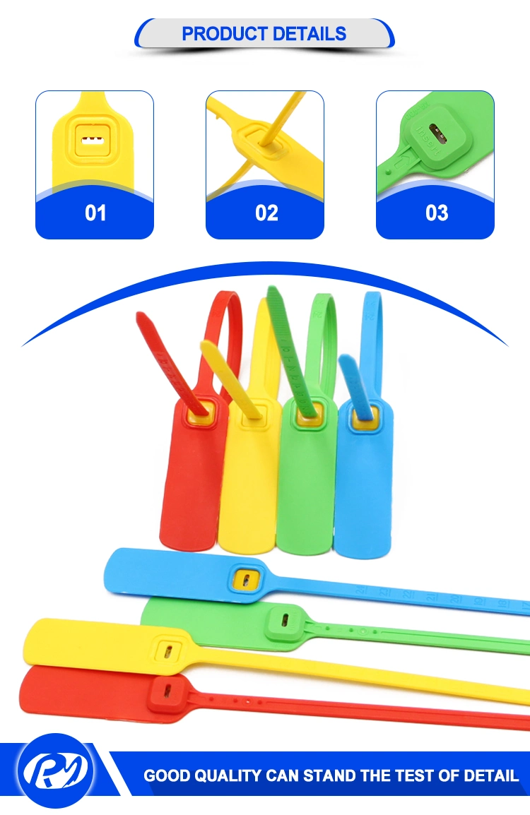 Pm-PS6201 Disposable Pull Tight Plastic Security Plastic Seal Plastic for Airport Luggage Bag