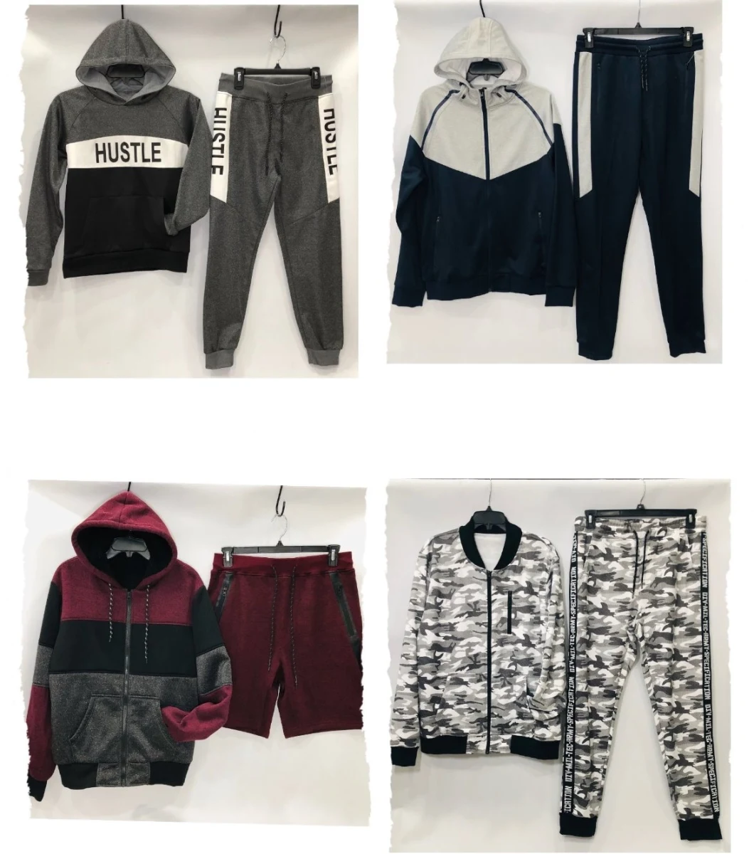 Men′ S Boy′ S Camo Printing Sportwear Hoodie Jacket Joggers Pants Tracksuit