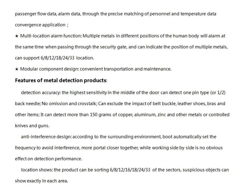 Factory Direct Split Metal Detection Safety Doors, Temperature Detection Safety Doors, Through Metal Detection Safety Doors