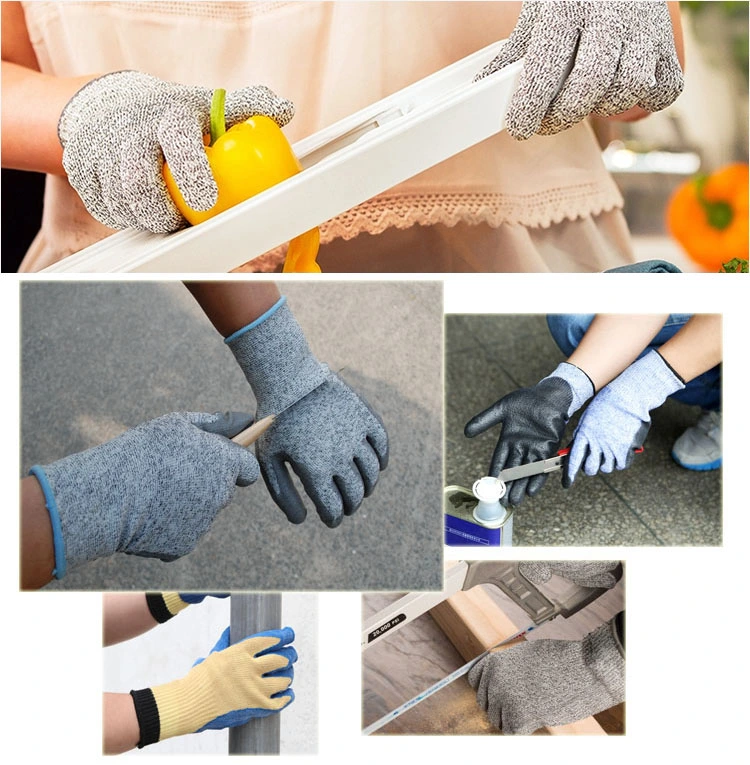 Best Manufacturers Gray Level 5 Cut Resistant Gloves