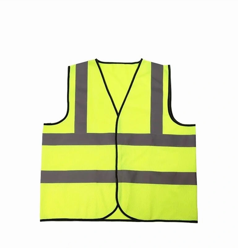 Hi Vis Safety Vest with Zipper Orange Yellow Reflective Vest