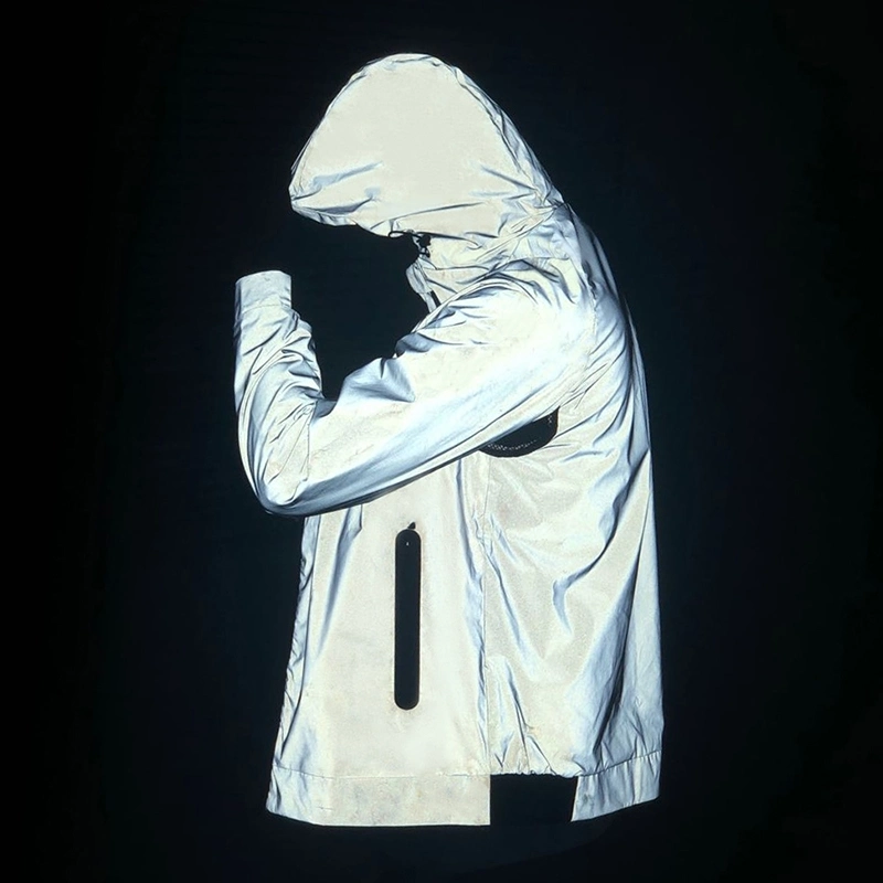 Reflective Jacket Windbreak Hooded Men Winter Jacket Reflective Jacket