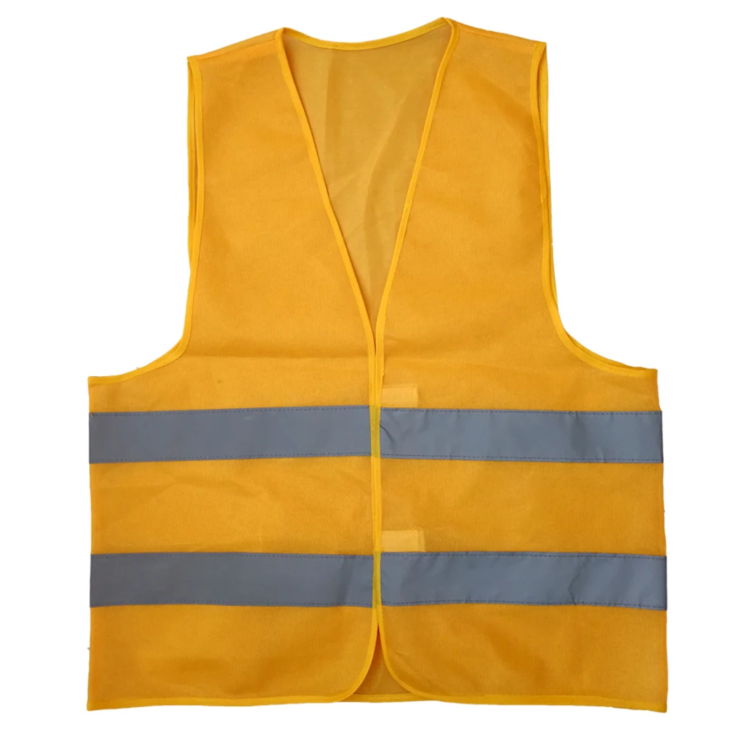 Hi Vis Safety Vest with Zipper Orange Yellow Reflective Vest