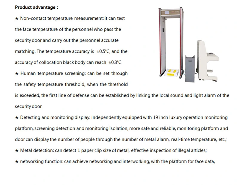 Factory Direct Split Metal Detection Safety Doors, Temperature Detection Safety Doors, Through Metal Detection Safety Doors