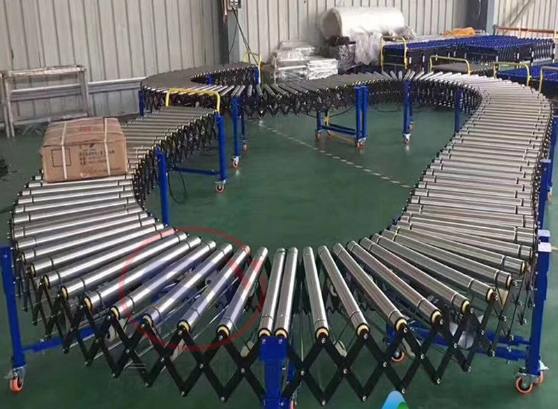 2020 Gravity and Motorised Roller Conveyor for Truck Unloading Loading