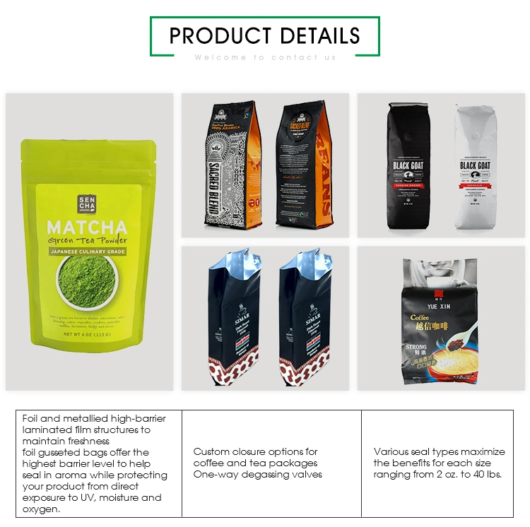 Ziplock Pouch Bags Zipper Recyclable Stand up Pouch Heat Seal Stand up Pouches Coffee Bag