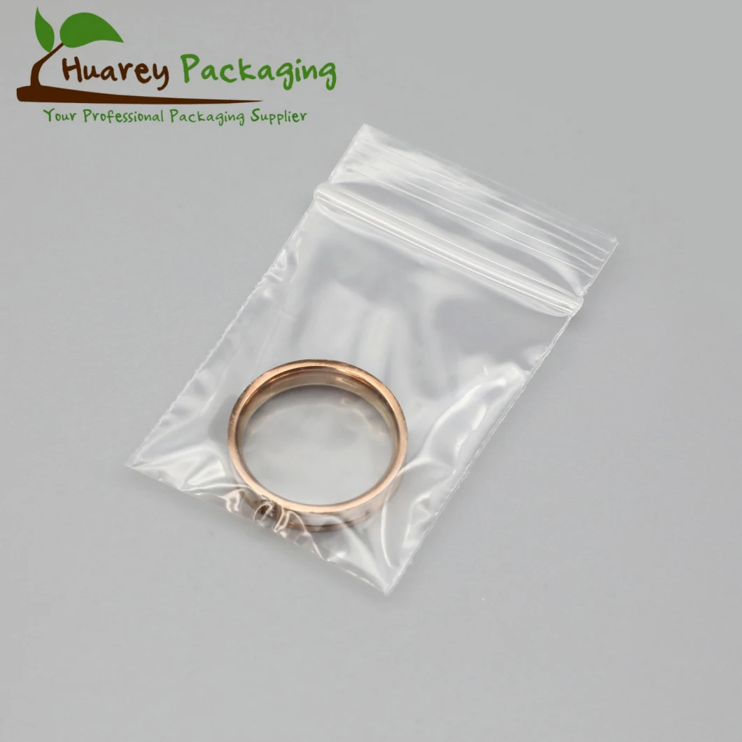 PE Clear Plastic Zipper Bag Resealable Zip Bag Lock
