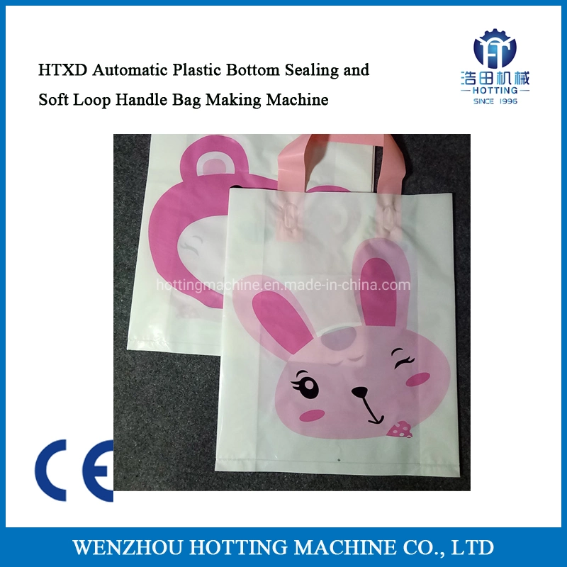 Automatic Clothing Carry Handle Bag Machine Plastic Shopping Poly Bag Making Machine