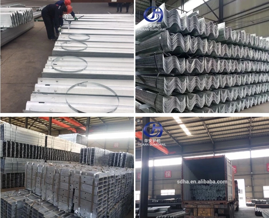 Road Steel Fence Galvanized Steel W Beam Guardrail Highway Crash Barriers to Indonesia