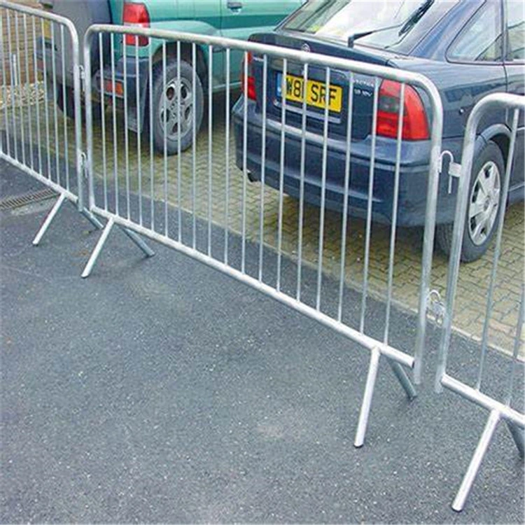 Powder Coated Highway Temporary Crowd Control Barrier &Road Steel Barrier