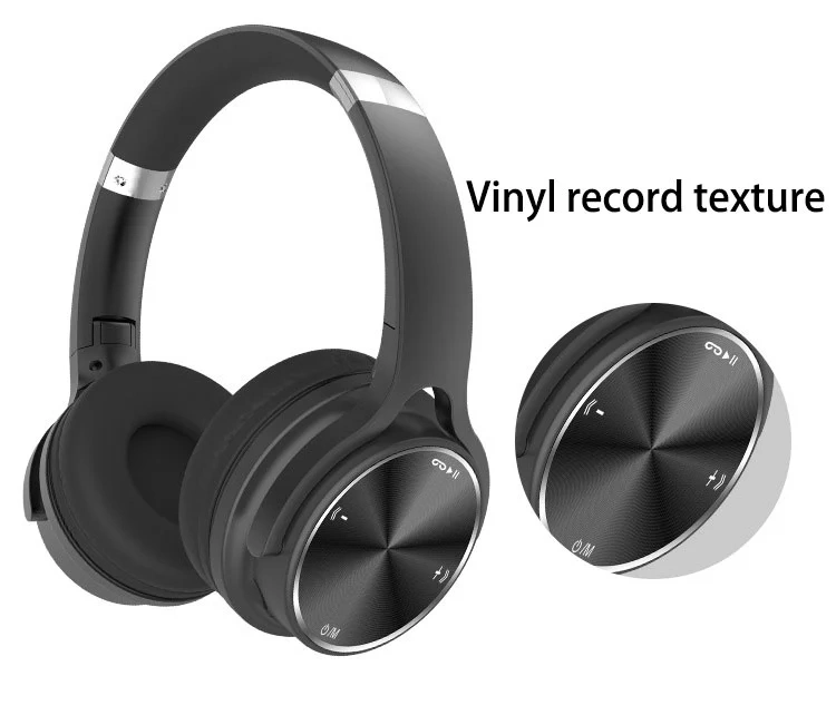 Factory Noise Reduction Wireless Bluetooth Headband Earphones Support Tfcard Headphone Headset