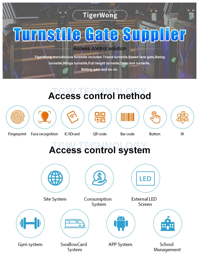 2021 Vertical Tripod Turnstile Barrier Gate for Residential Complexes