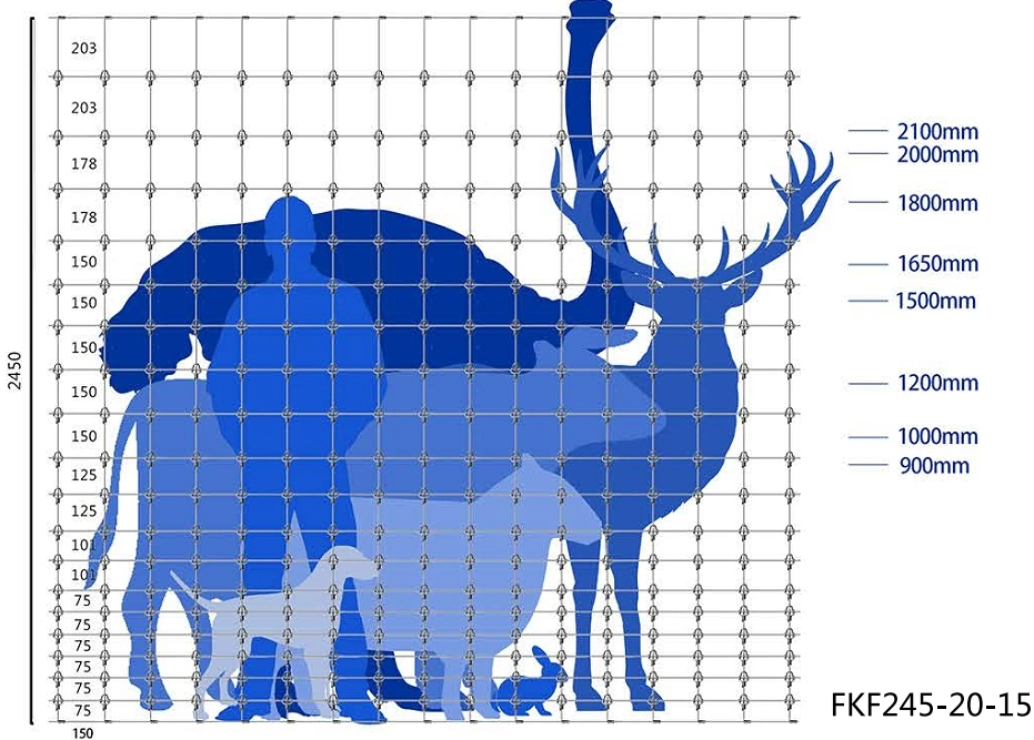 Galvanized Fixed Knot Horse Fence Wire Deer Fence Farm and Ranch Fence Factory Direct