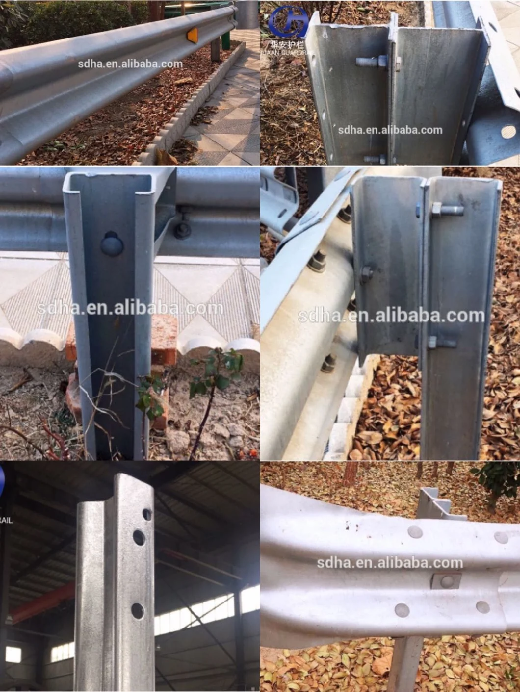 Metal Beam Road Crash Barriers Highway Guardrail