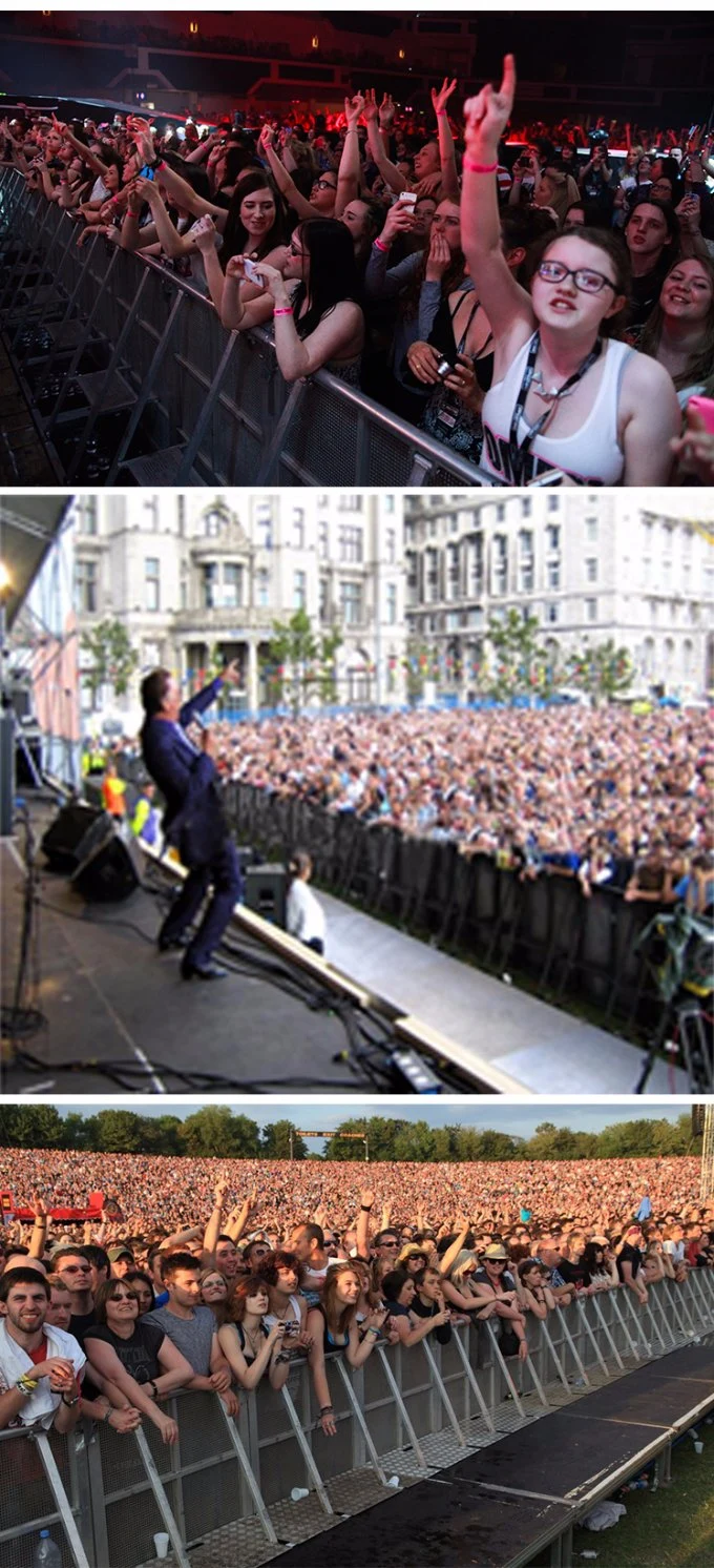Aluminum Metal Barrier Crowd Control Barrier Concert Barriers