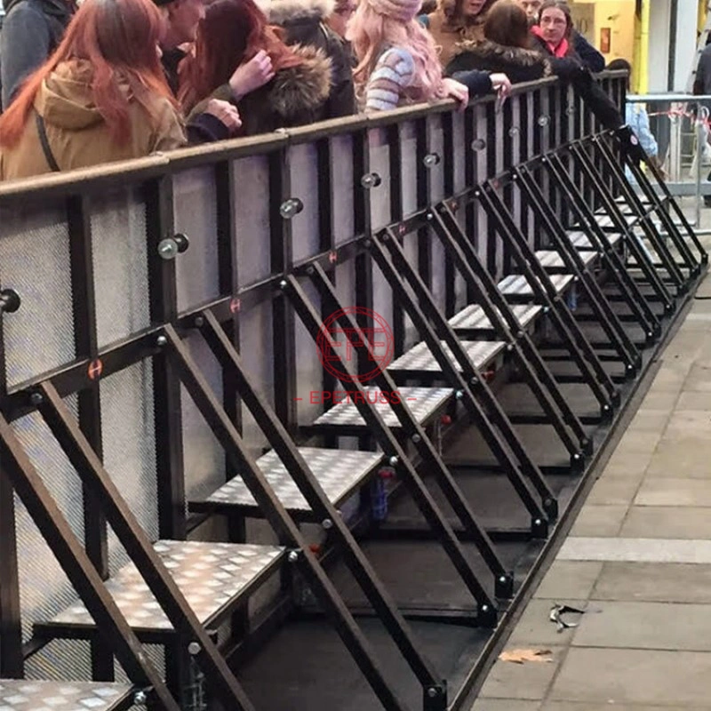 Portable Metal Road Folding Safety Pedestrian Barriers for School/Events/Concerts