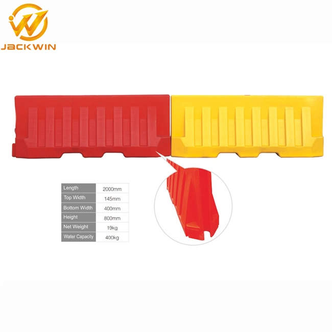 2m HDPE Roadway Safety Water Filled Jersey Road Barrier Highway Safety 2 Meter Plastic Jersey Water Filled Road Traffic Barrier for Road Construction